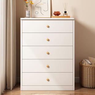 Large-Capacity Multi-Layer Drawer Storage Cabinet for Home Use, Five-Drawer Chest, Balcony Cabinet, Living Room Side Cabinet, Small Standing Cabinet