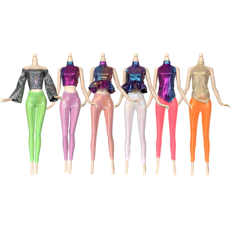 New Cross-Border 30cm Supermodel Barbie Doll Girl Toy with Changeable Clothes, Multi-Color Fashionable Sexy Leggings