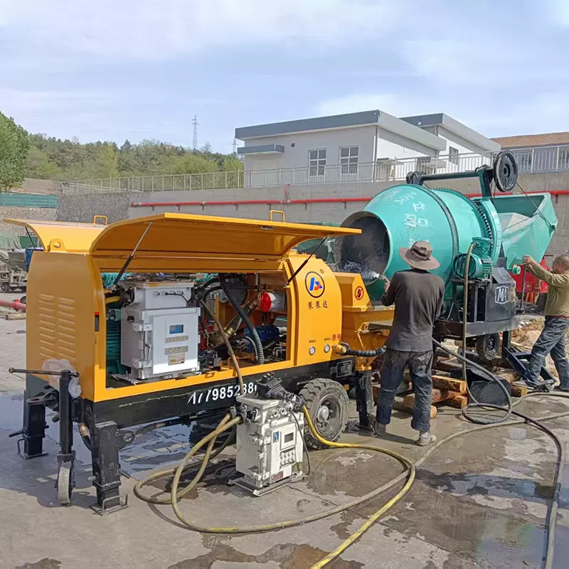 全自动电动矿用混凝土搅拌机 1小时搅拌8-20方料 煤安证 厂家直供