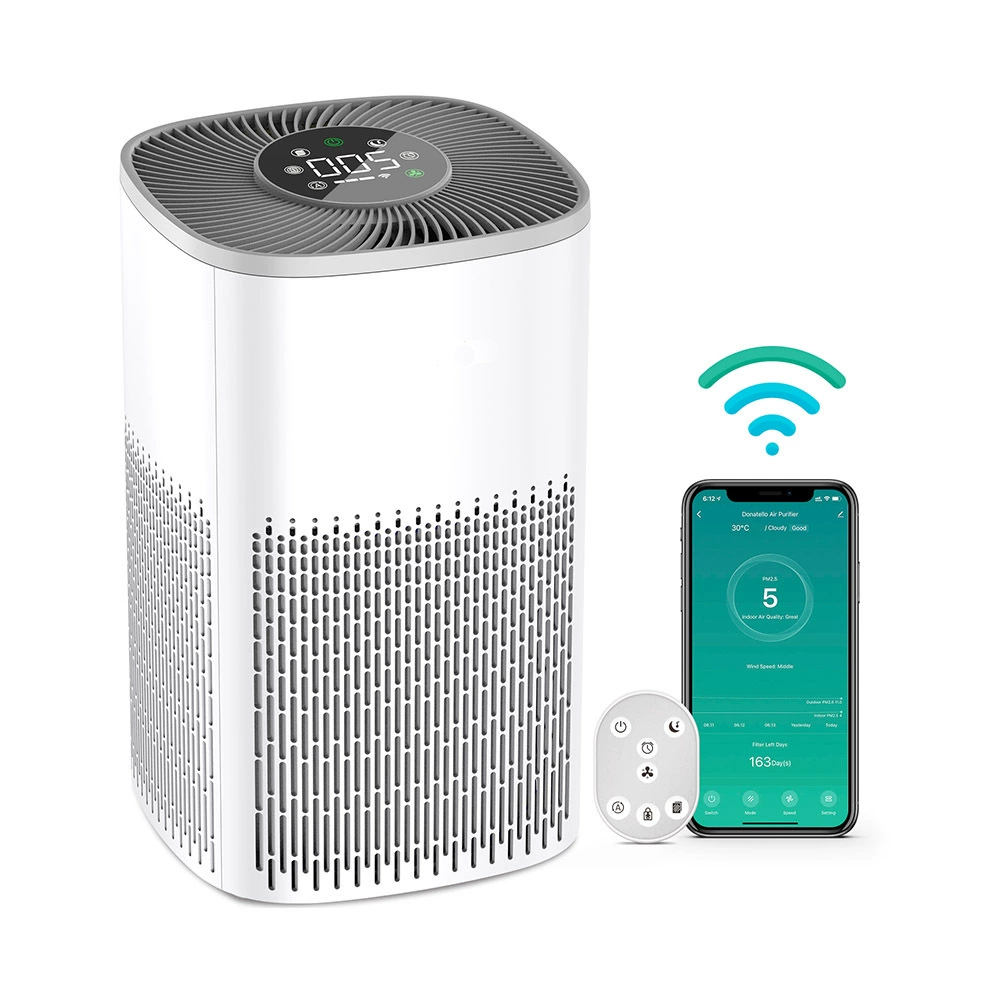 Умный воздухоочиститель Tuya WIFI, составной фильтр, дистанционное управление, дезинфекция, удаление формальдегида, очистка воздуха, производитель