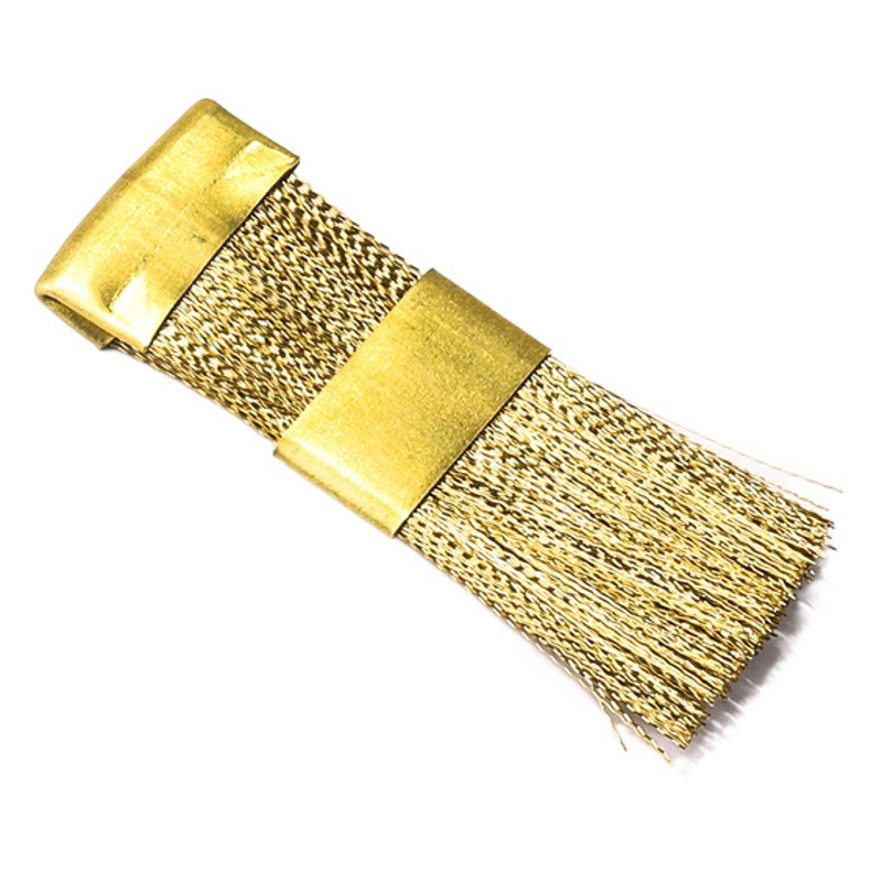 Cepillo de limpieza de la cabeza de pulido de uñas transfronterizo cabeza de pulido cepillo de polvo cepillo de alambre de cobre cifrado cepillo de placa de cobre cepillo plano