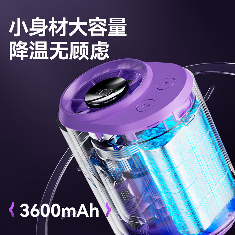 2025新型腰掛けファン屋外大風力デジタル表示usb充電タービン手持ち高速暴力小型ファン|undefined
