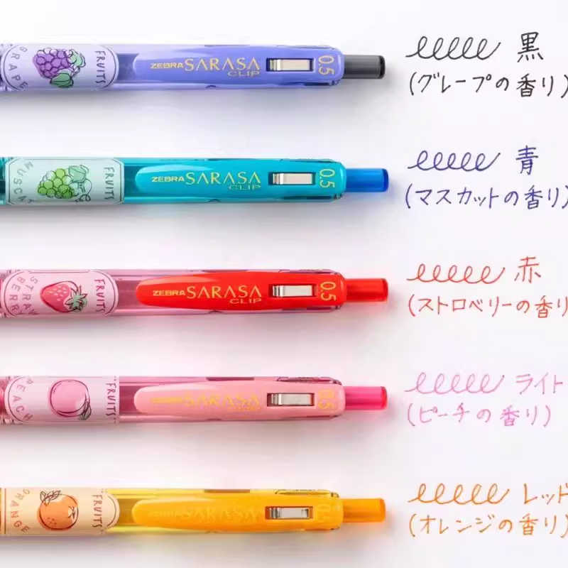 日本製 ZEBRA ゼブラ SARASA フルーツの香り 限定カラー プレスゲルペン JJ15 セット 0.5mm|undefined