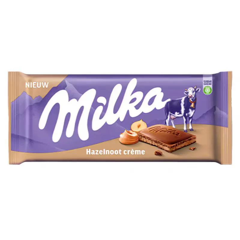 Импортированный шоколад (MILKA) большая плитка — ореховый молочный сэндвич, ассорти вкусов, ~100 г