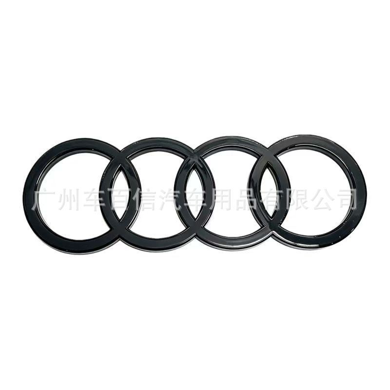 Suitable for Audi modified adhesive car emblems A3/A4L/A5/A6L/Q2/Q5LQ3 Black Warrior car emblems