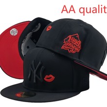 2025新款热销跨境外贸MLB 棒球帽AA花纹平檐时尚尺寸平沿帽字母潮