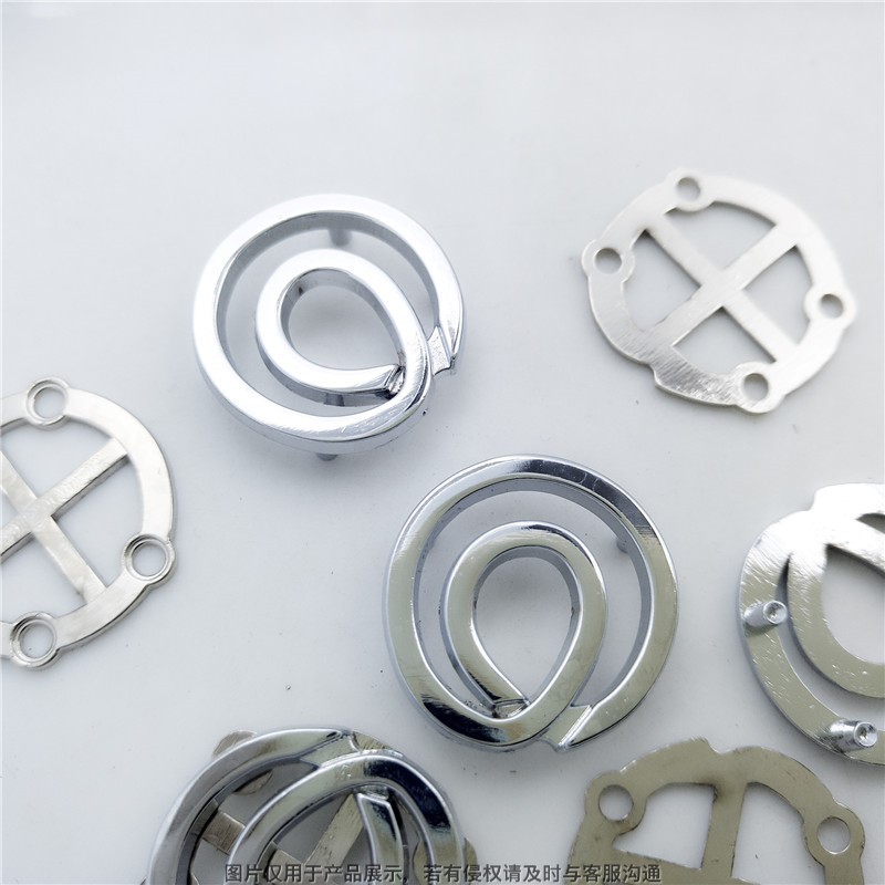 厂家缕空锌合金标牌 时尚透空设计 含后片书包文具制造窗帘Logo牌