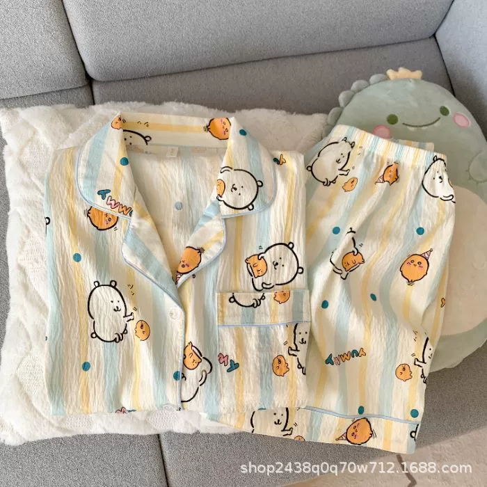 Hello Kitty, summer cotton thin pijama, set