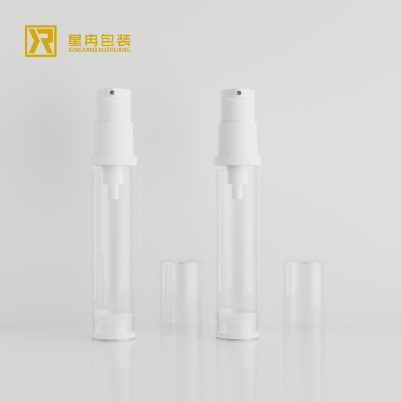 批发AS真空瓶5/10/15ml按压式乳液瓶化妆品瓶便携真空喷雾瓶