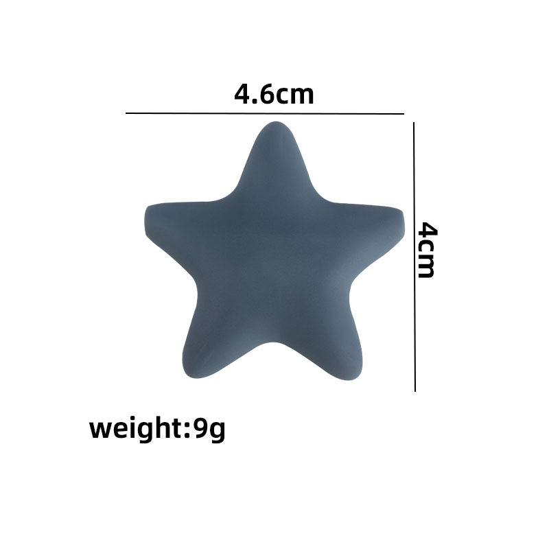 Estrella de cinco puntas de silicona molar juguete mordedor pulsera chupete cadena collar accesorios Amazon DIY accesorios de la joyería