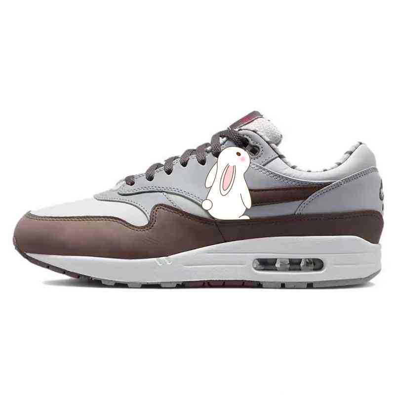 Original Brand Shoes, Pure Original Air Max 1 Air-Cushioned Sneakers, Sports Shoes for University Men and Women, Casual Shoes, Badminton Shoes, Running Shoes