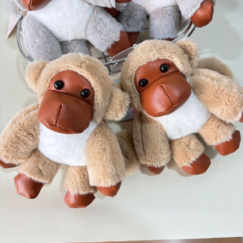 Internet Celebrity Little Monkey Pendant Plush Toy Cute Gorilla Doll Bag Pendant Keychain Doll Doll