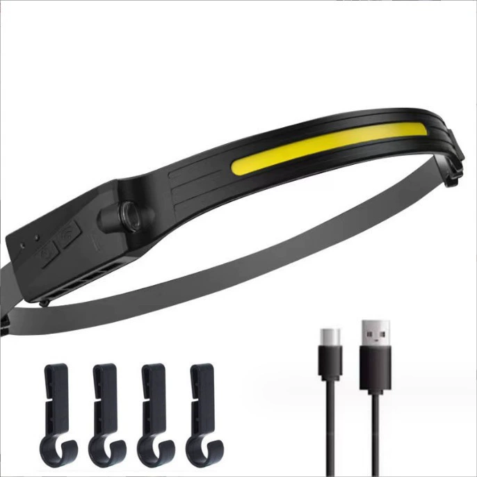 Новейшая светодиодная фара COB для велосипеда, с зарядкой через USB, для ночных поездок, яркий свет, кросс-бордерная модель