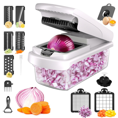 Multi-functional vegetable chopper household kitchen gadget shredder grater slicer roller cutter slicer