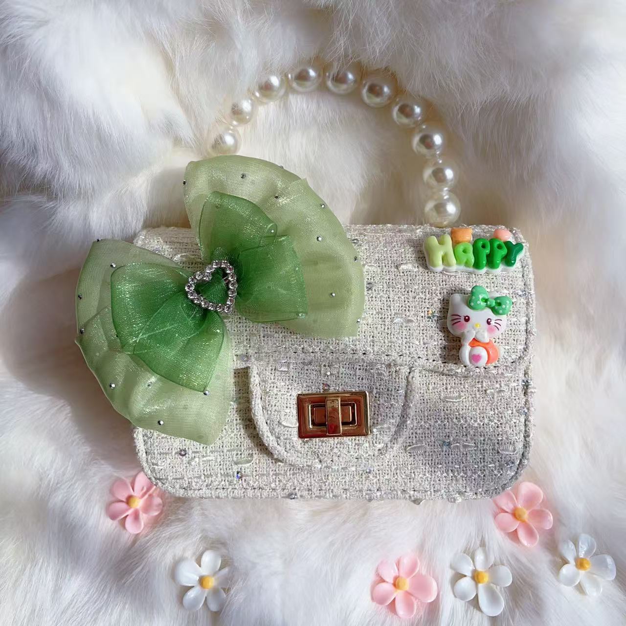 Nuevo tipo de bolsos para niños, bolsos de moda, bolsos de princesa de viento, bolsos portátiles lindos para chicas, bolsos de red para bebés.