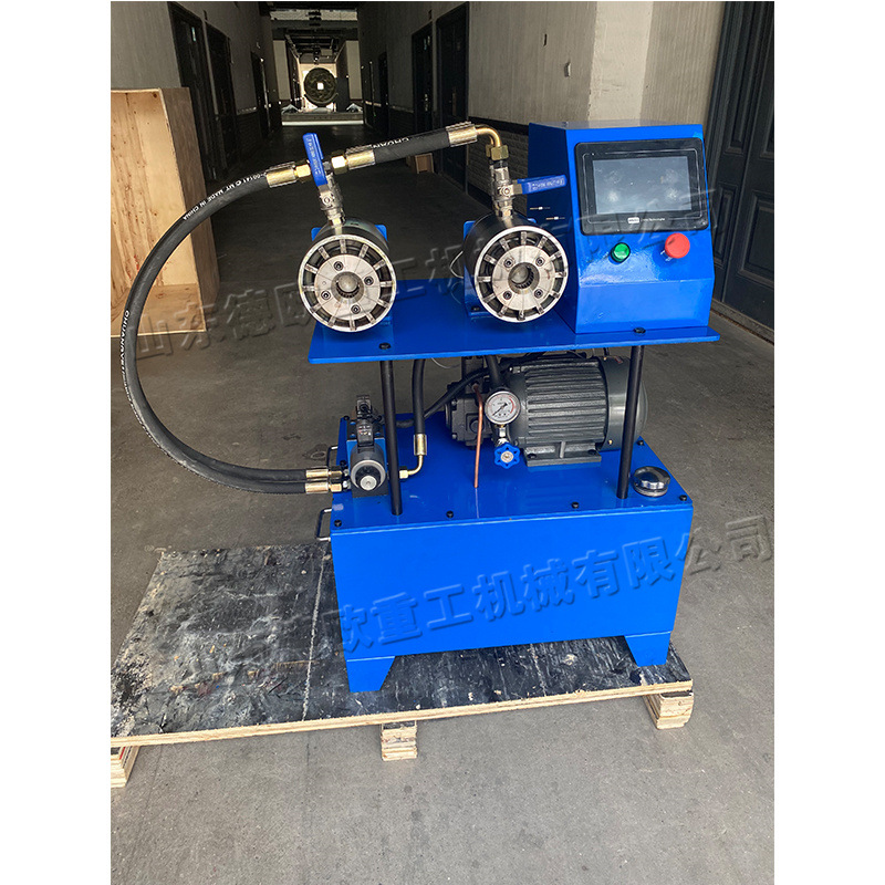 喷水管数控扣压机 双机头卫浴管缩管机 PE管扣合机 产地货源