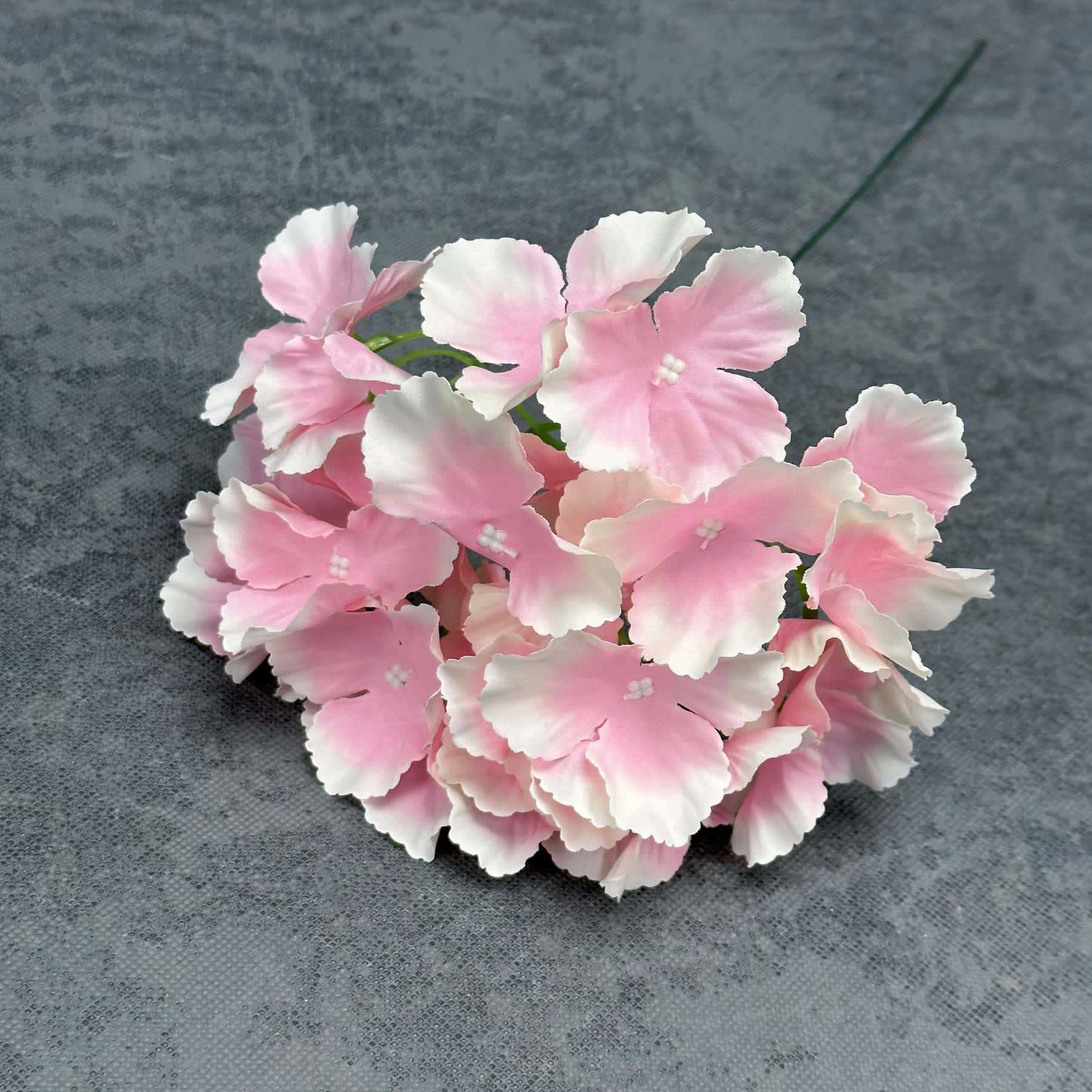 Flores artificiales, 27 piezas, cabezas de flor de hortensia de tallo único, accesorios de decoración para bodas y hogar, flores de seda, adornos de flores falsas, venta al por mayor.