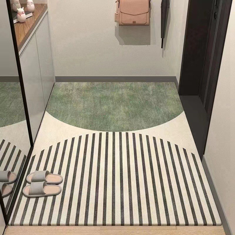 Household Simple Entrance Door Mat Indoor Non-slip Door Mat Dirt-resistant and Easy-to-take-care Floor Mat Wash-free Carpet
