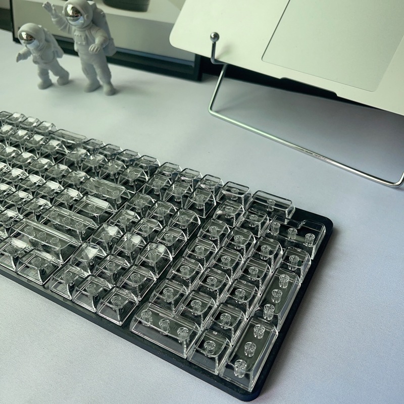 全透明水晶键帽 DIY客制化机械键盘通用键帽132键大全套 透明键帽|undefined