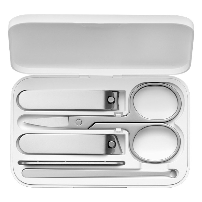 Xiaomi Mijia Nail Clipper Set Household Five-piece Set Portable Anti-splash Nail Clipper Ear Digging Spoon Beauty Scissors Engraving