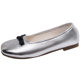 Fashion Retro French Blue Shallow Flat Shoes Women's 2024 New Summer Slip-on Soft Bottom Mary Jane Shoes