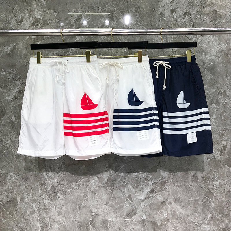 TIME BREATHE tb Men's Beach Pants Quick-drying Pants Sailing Printed Loose Casual Shorts Trendy Shorts