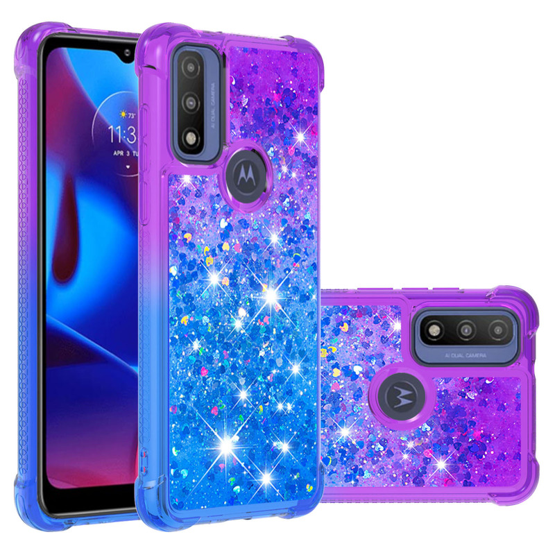 Cross-border MOTO G Play 2023 Mobile Phone Case Gradient quicksand G9 Plus/G30 Drop-resistant Protective Case