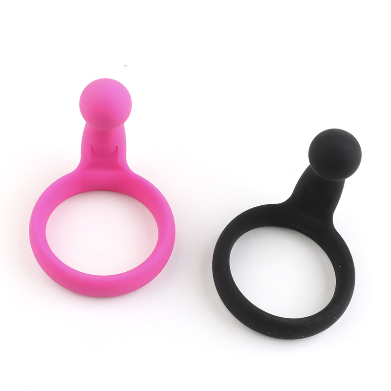 Silicone Penis Sleeve with Prostate Massager and Locking Ring, Pink — detail image 7