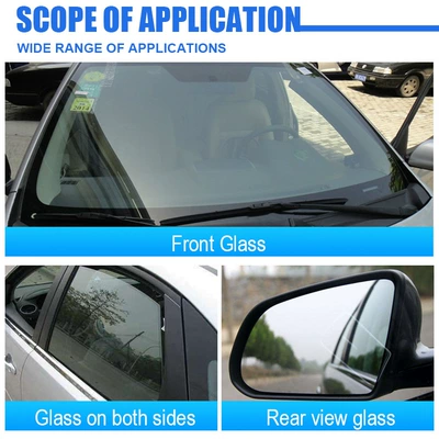 Glass agent plating water-repellent agent rearview