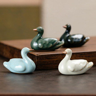 Brother Kiln Tea Pet Ornaments, Tea Table, Tea Set, Tea Toys, Fine Jewelry, Cute Duck Cover, Tea Ceremony Accessories