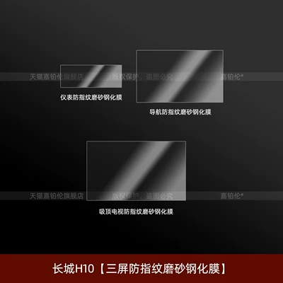 Great Wall Haval H10 center pillar: Car interior film - great-wall-h10triple-screen-anti-fingerprint-matte-tempered-film