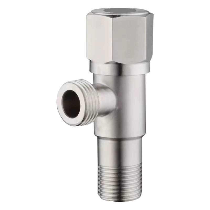 Угловой клапан оптом 304 угловой клапан из нержавеющей стали водонагреватель медный треугольный клапан DN15 кран из нержавеющей стали удлиненный угловой клапан