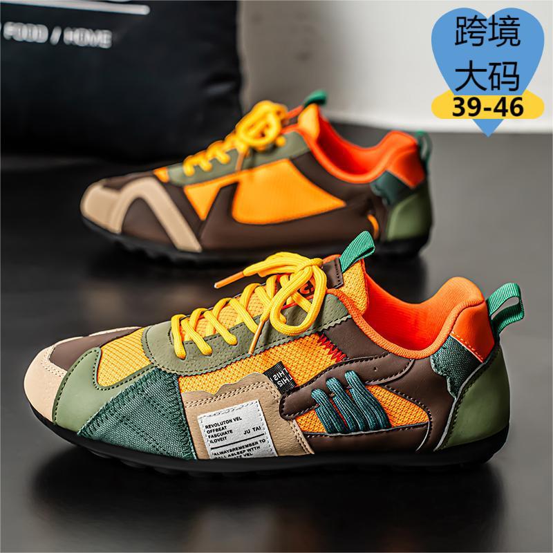 Zapatos de hombre de todo fósforo, zapatos deportivos, zapatos casuales, transpirables, fideos de malla voladores de verano, zapatos perezosos ligeros y simples para estudiantes