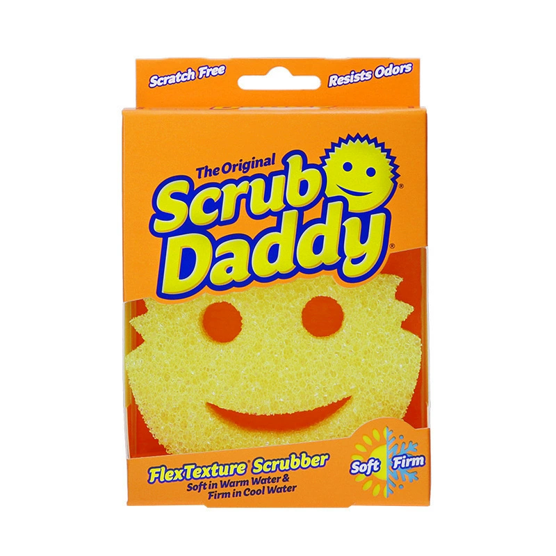 Американская щетка ScrubDaddy улыбка Mommy двусторонняя магическая чистка, сильное трение, обеззараживающий губка для мытья посуды и миски импортная щетка