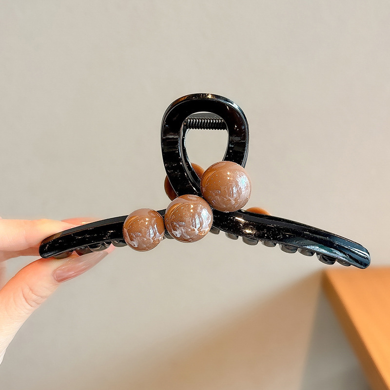 新しいスタイルのヘアクリップ、女性用、髪の量が多い方にも最適、おしゃれでファッショナブルな中型シャーククリップ、日常使いに万能なヘアアクセサリー|undefined