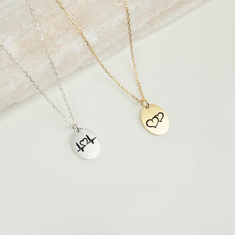 Fashion Stainless Steel Lettering Pendant Necklace display picture 7