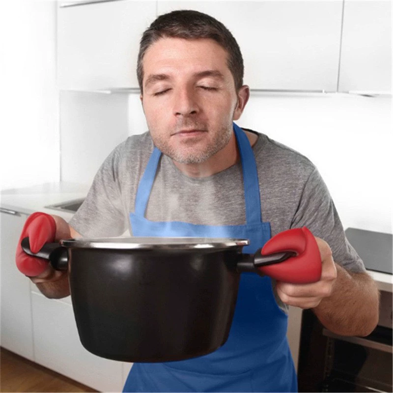 Трансграничный спот креативные красные омаровые щипцы для теплоизоляции перчаток для кухни теплоизоляция и теплостойкость толстый силикон для предотвращения ожогов