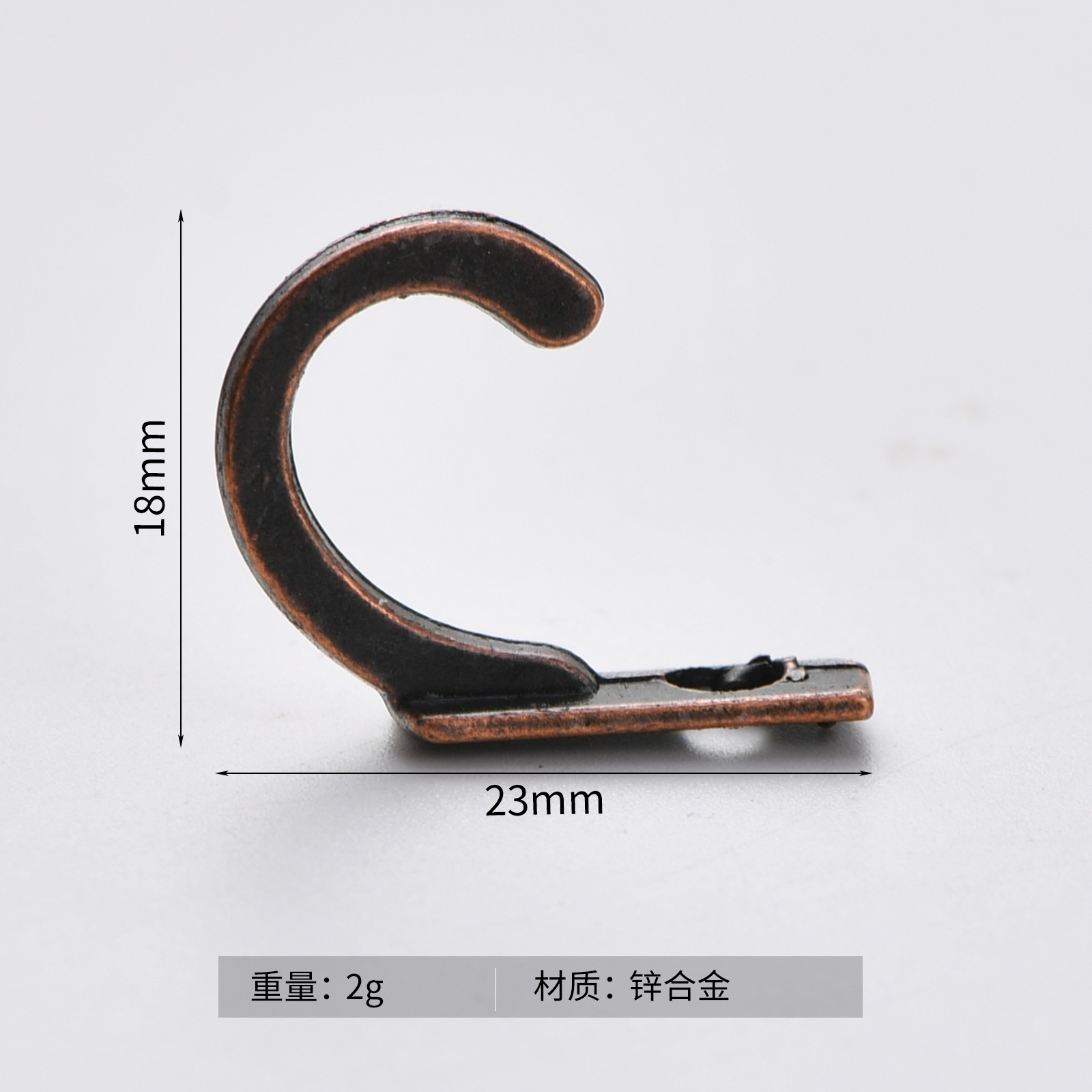 Jingmao-600 aleación antigua gancho pequeño gancho de una sola fila gancho de un solo agujero mini gancho de ropa gancho de pared Extra pequeño gancho individual