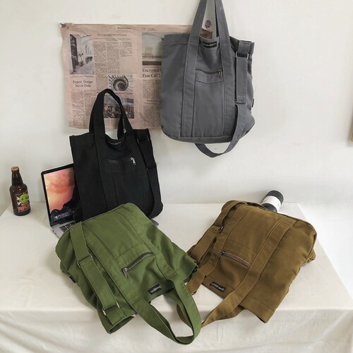 Factory Direct Sale Retro Canvas Bag  New Arrival Unisex Student Korean Style Casual Shoulder Crossbody Handbag