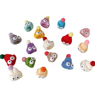Source Factory K-style Resin Eye Piece Hair Ball Toy Patch White Black Pupil Flats Bottom Eye Accessories Jewelry