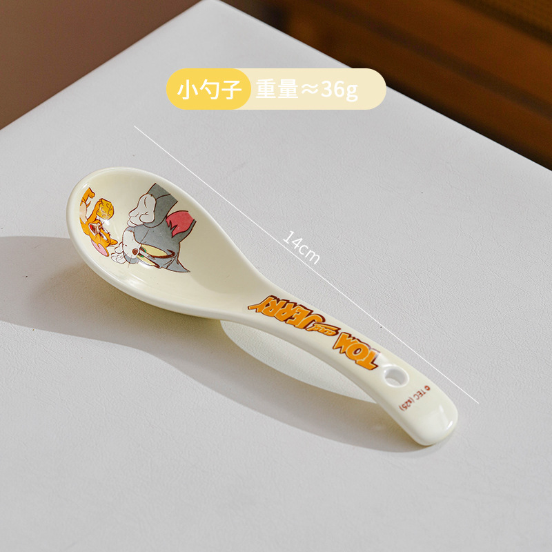 トムとジェリー夏 2025 新製品ジェリー陶器ボウルライスボウルディナープレート漫画かわいい食事ボウルとプレート小さな新鮮な|undefined