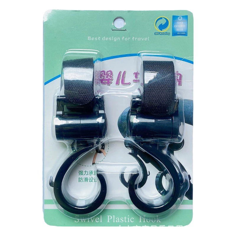 Крючок для детской коляски, вращающийся на 360 градусов, на липучке, Электромобиль, многофункциональный крючок для коляски