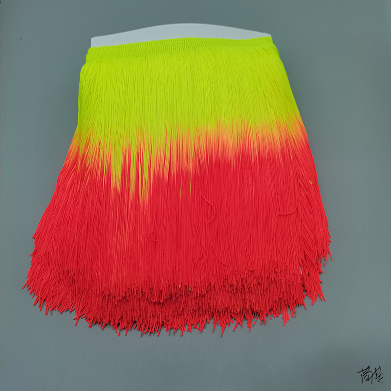 拉丁舞蹈服流苏窗帘衣服花边工作室儿童装饰辅料造型师比赛服锦旗