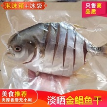 阳江湛江产淡晒金鲳鱼鱼干咸鱼送礼金昌鱼仓鱼农家自制干鱼干货