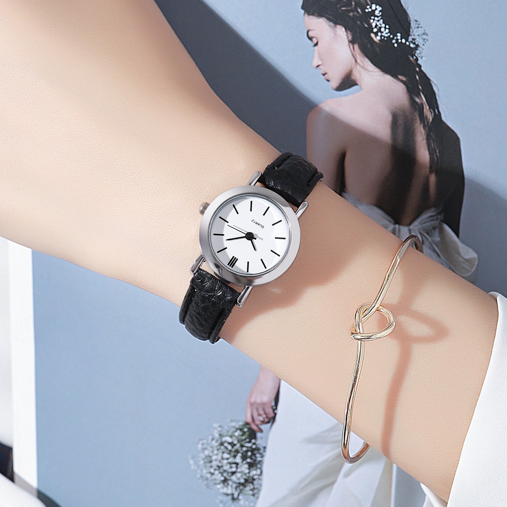 Pinduoduo Ny och Personlig Doftande Stil Student Dammode Enkel Liten Urtavla Bältesklocka_voghion.com