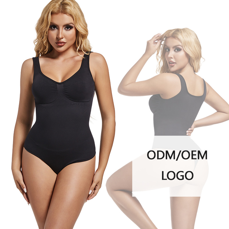 Cross-Border Amazon Best-Selling European and American Large Size Waist-Shaping V Neck Vest Jumpsuit