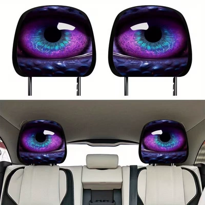 Amazon Temu Purple Longan High-Definition Printed Car Pillow Cover Cool and Unique Car Dust Cover Available for Dropshipping