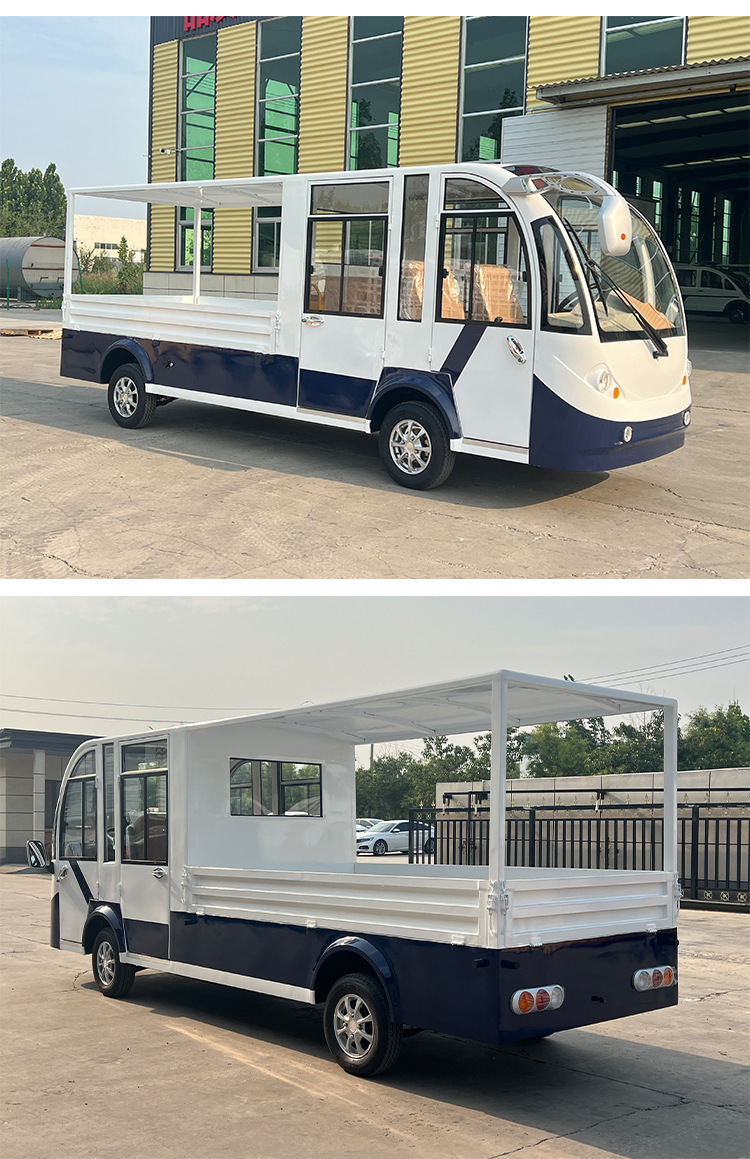 New electric truck, fully enclosed, for cargo transportation, battery-powered four-wheel small truck, factory load-carrying logistics freight vehicle