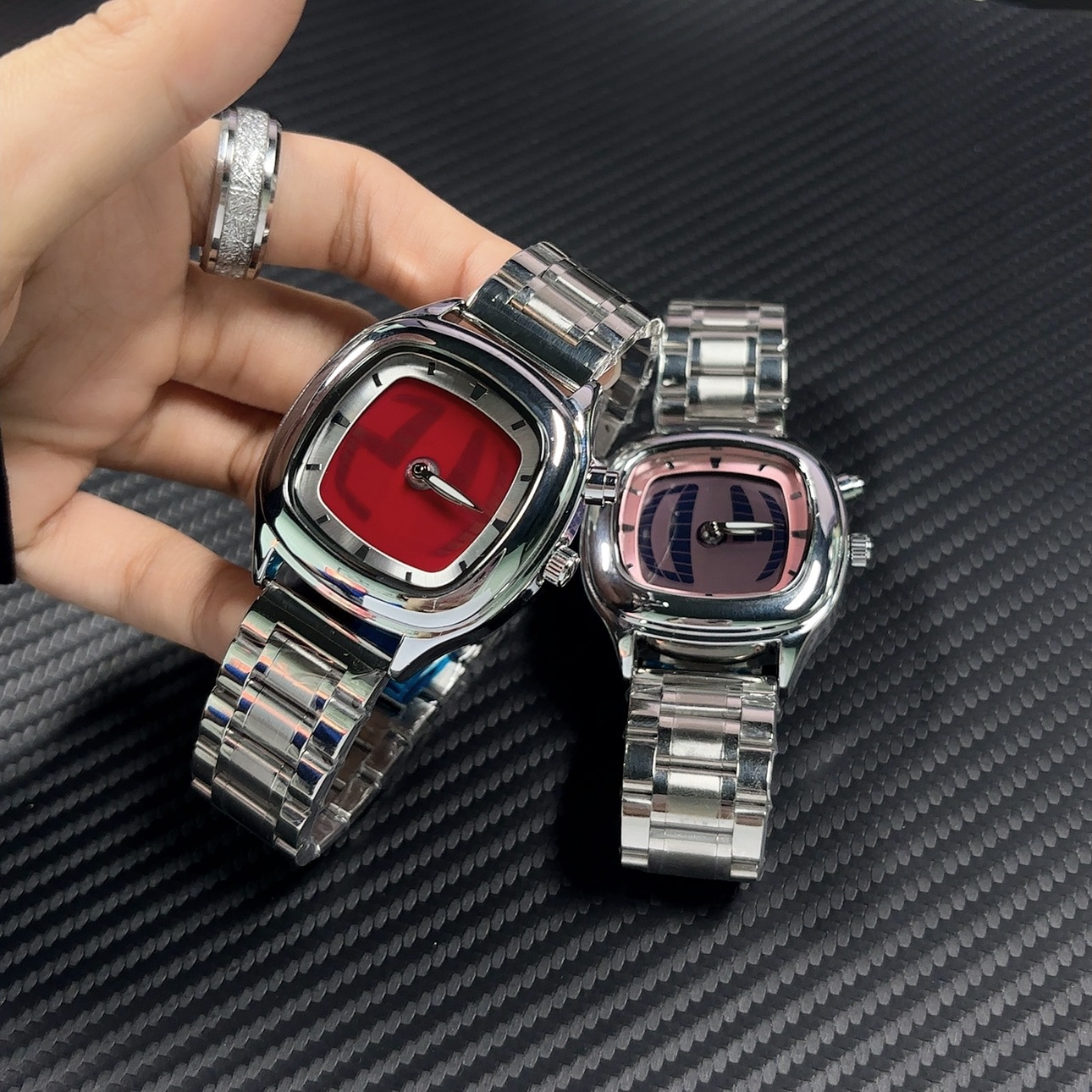 动态数字显示男士手表原创小众设计美式潮牌夜光防水外贸跨境批发