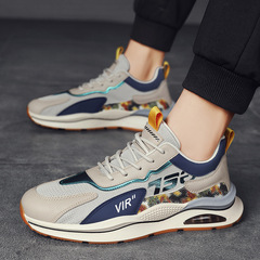 Forrest Gump Men's Shoes 2024 Spring New Versatile Casual Mesh Sports Shoes Men's Breathable Running Heightening Daddy Shoes